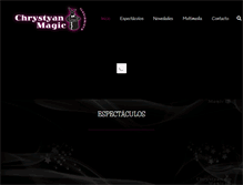 Tablet Screenshot of chrystyanmagic.com